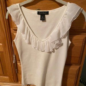 White House Black Market pretty flutter blouse